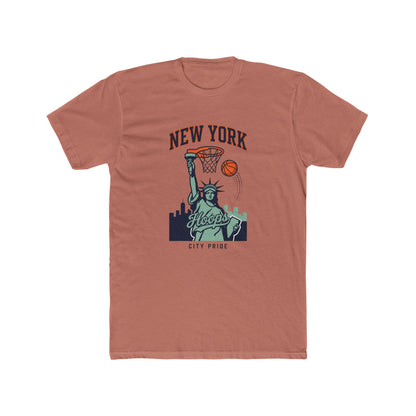 New York Hoops T-Shirt — Statue of Liberty Basketball City Pride Tee