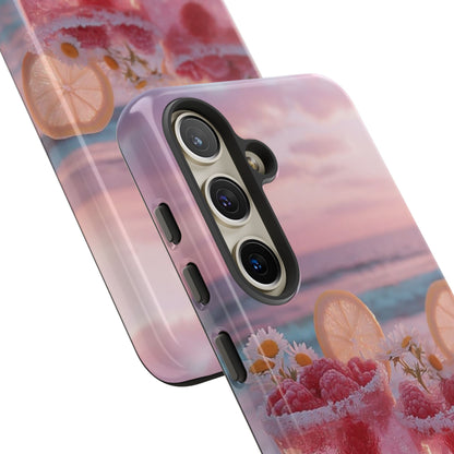 Pink Sunset Cocktail Phone Case — Beach Drink Protective Cover