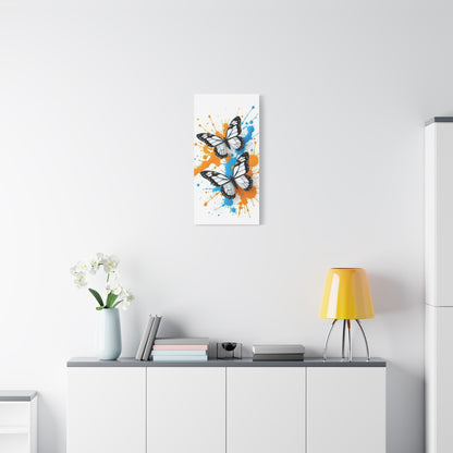 Butterfly Splash Canvas Wall Art — Matte Stretched Canvas