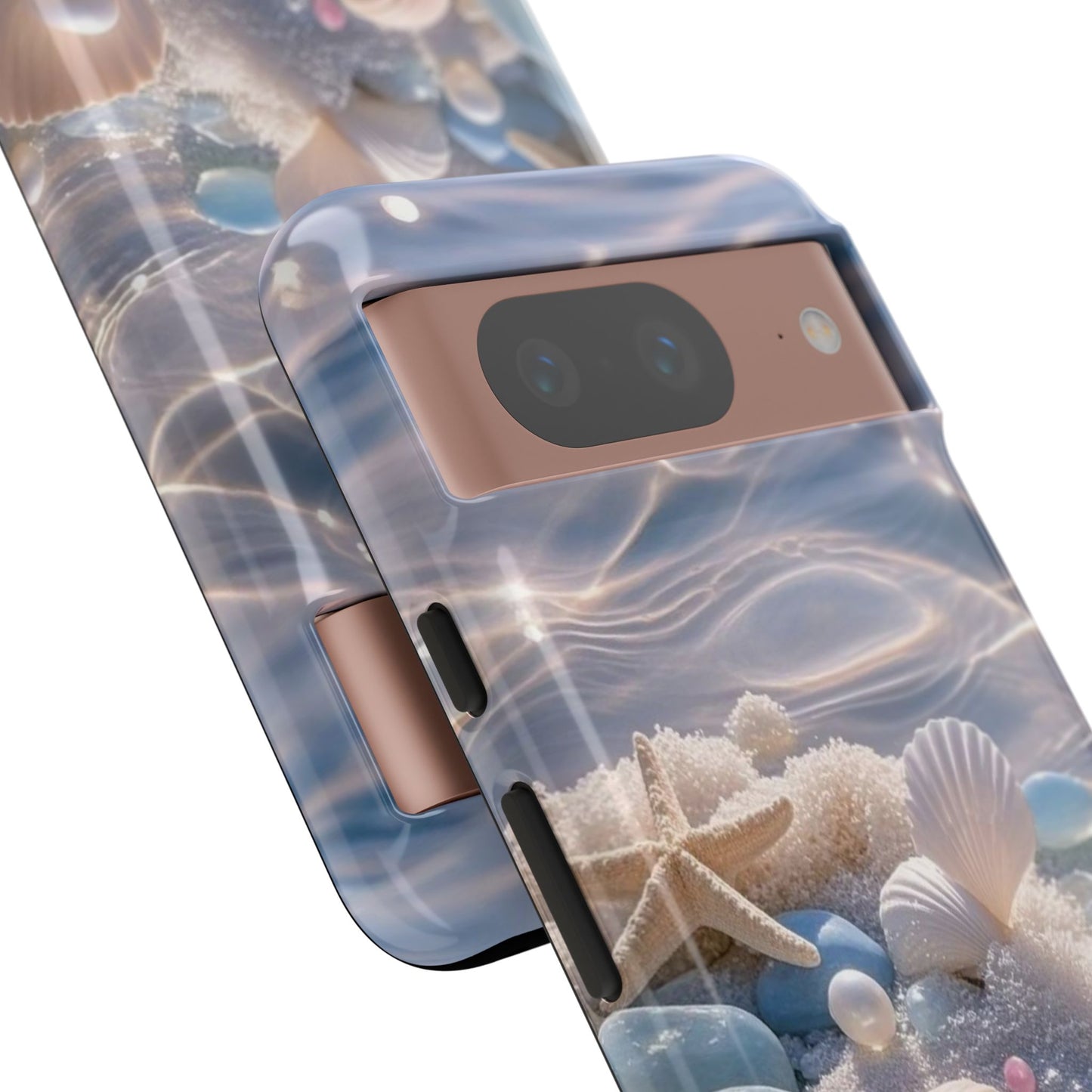 Seashell Pearl Phone Case — Pastel Beach Protective Tough Case