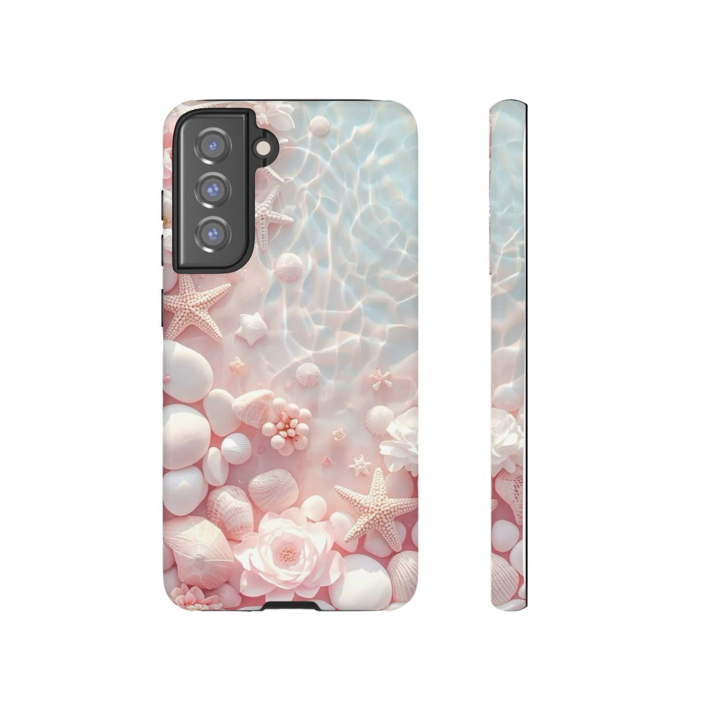 Tough Case - Pink Seashell Beach Phone Case