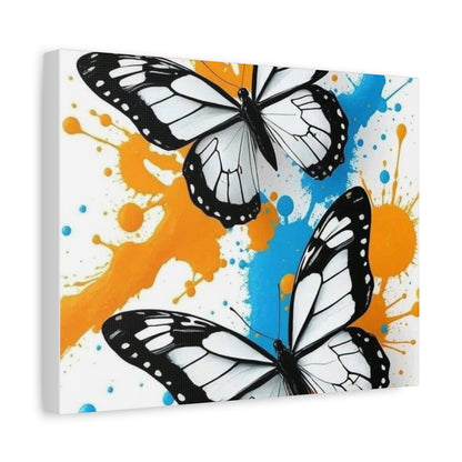 Butterfly Splash Canvas Wall Art — Matte Stretched Canvas