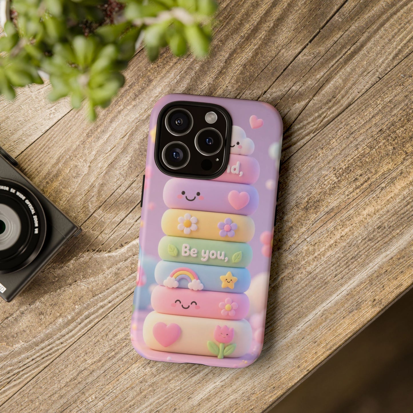 Cute Pastel Phone Case "Be Kind, Be You"