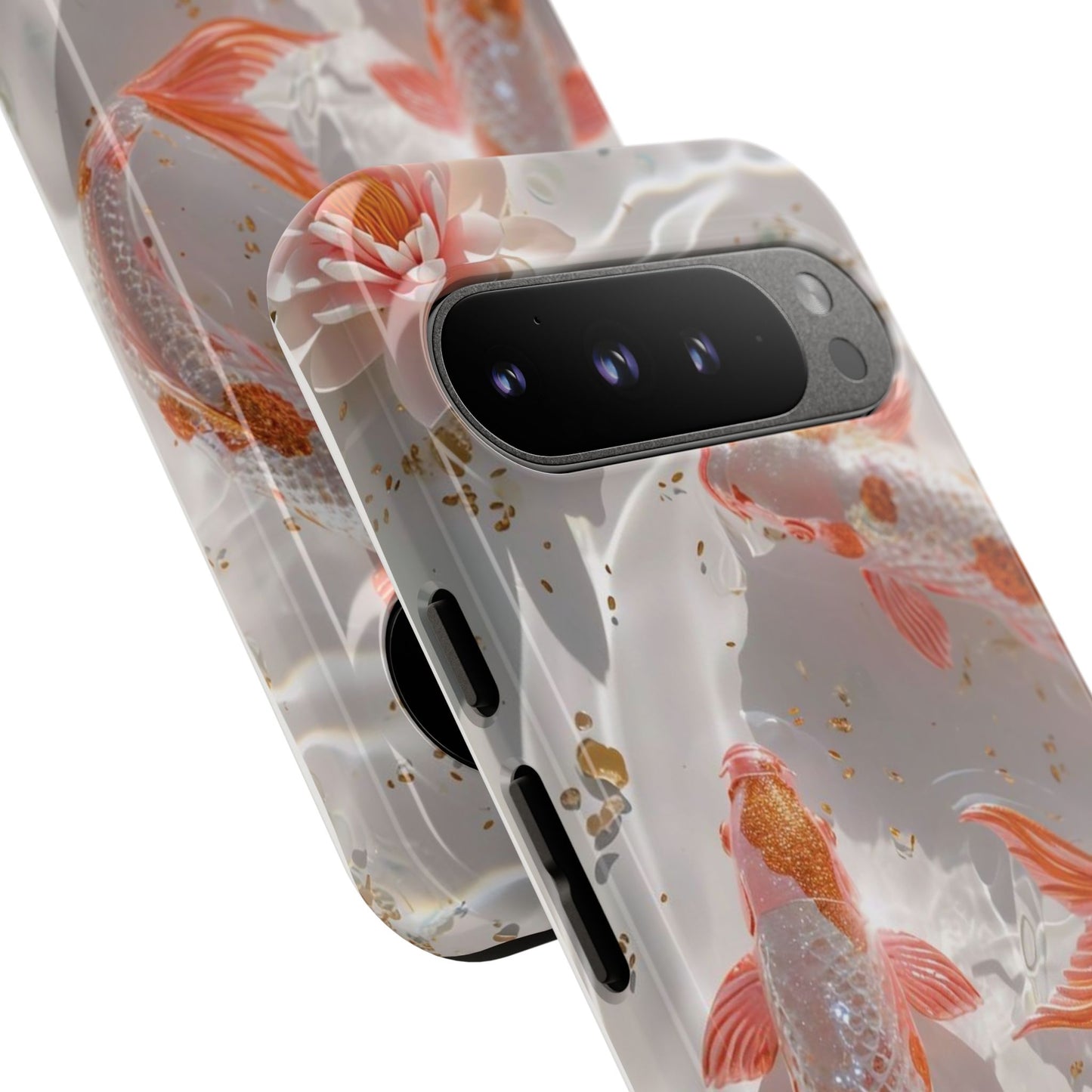 Koi Fish Phone Case "Serene Gold Fleck Watercolor"