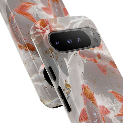 Koi Fish Phone Case "Serene Gold Fleck Watercolor"