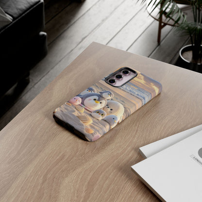 Cute Beach Penguin Phone Case "Kawaii Seaside Animal"