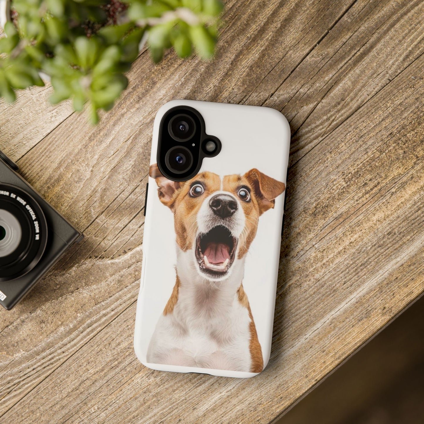 Shocked Dog Phone Case — Cute Pup Protective Tough Case