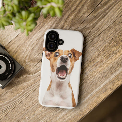 Shocked Dog Phone Case — Cute Pup Protective Tough Case