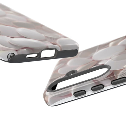 Phone Case – Soft Pink Pebble Pattern Protective Tough Case