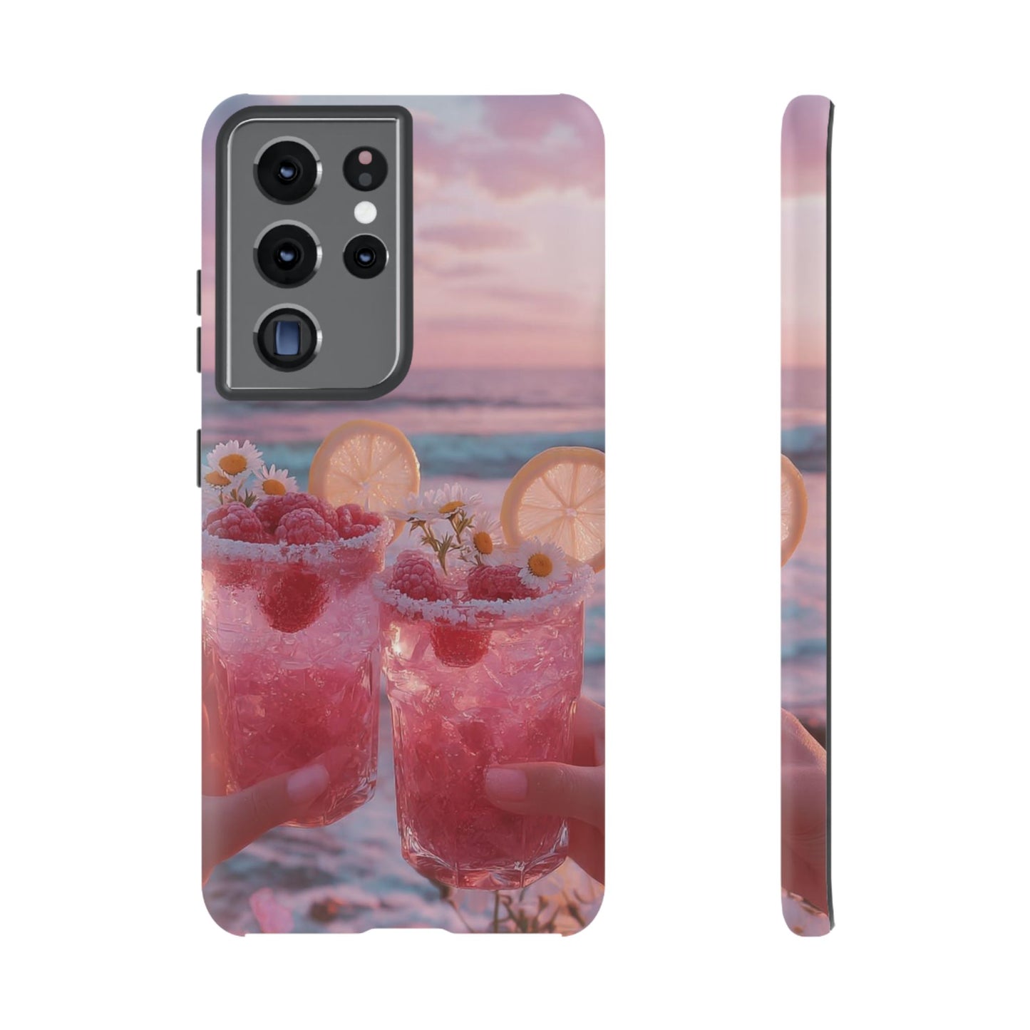 Tough Case - Pink Beach Cocktail Phone Case