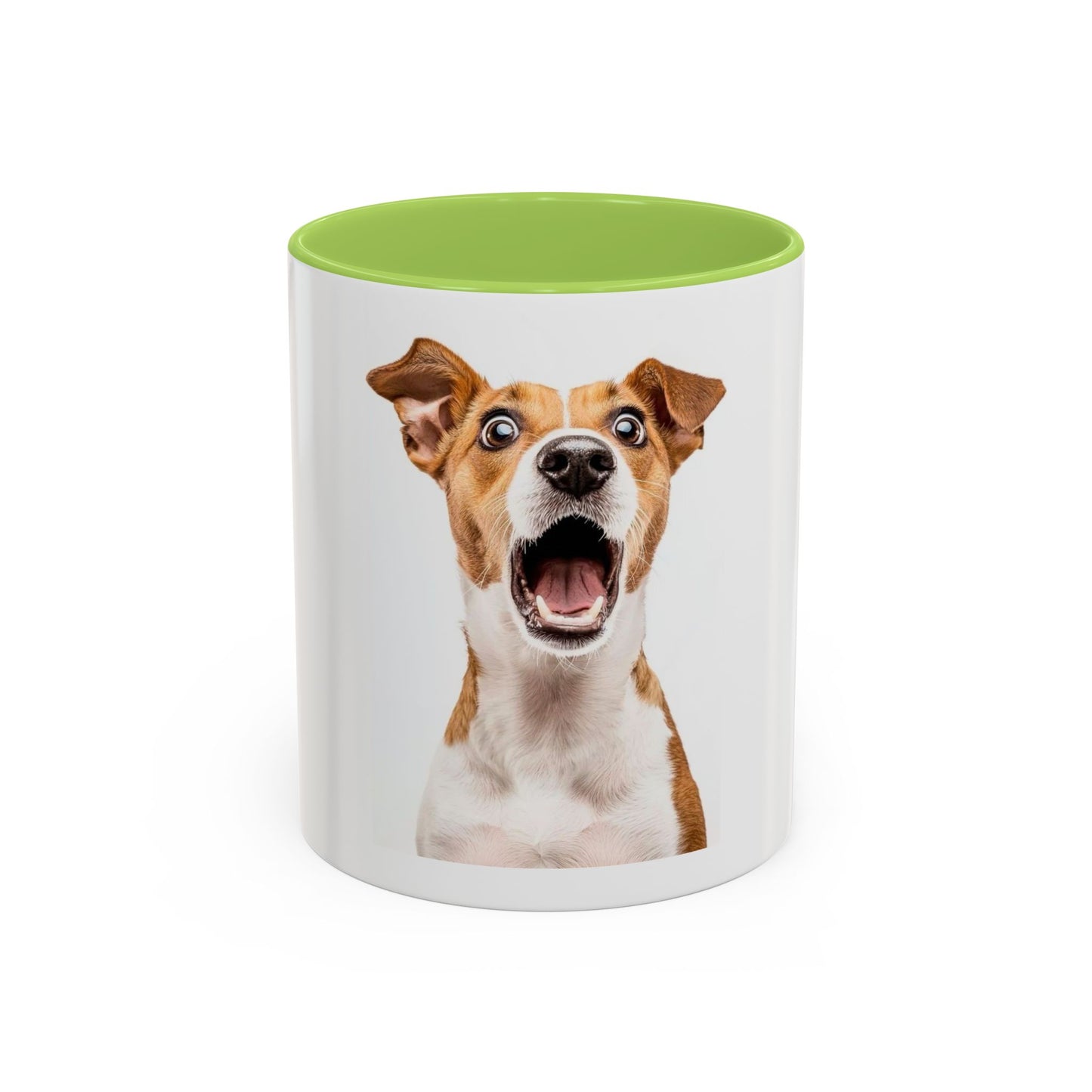 Surprised Dog Accent Coffee Mug – Funny Jack Russell Face 11/15oz