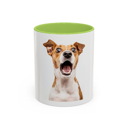 Surprised Dog Accent Coffee Mug – Funny Jack Russell Face 11/15oz