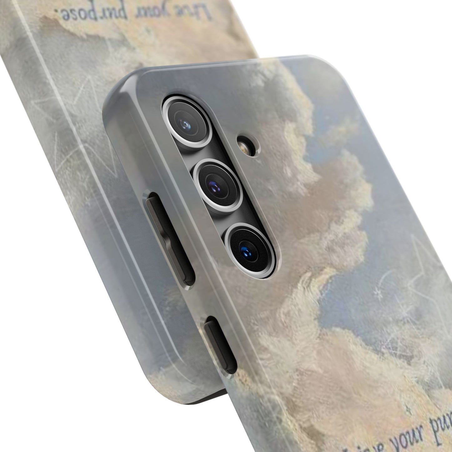 Cloudy Sky 'Live Your Purpose' Tough Phone Case — Motivational Protective Phone Cover