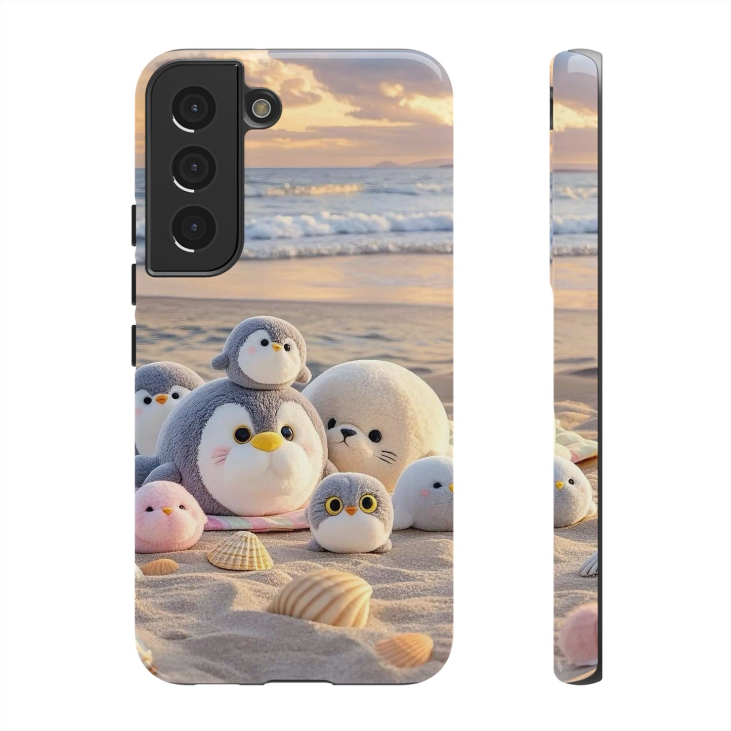 Cute Beach Penguin Phone Case "Kawaii Seaside Animal"