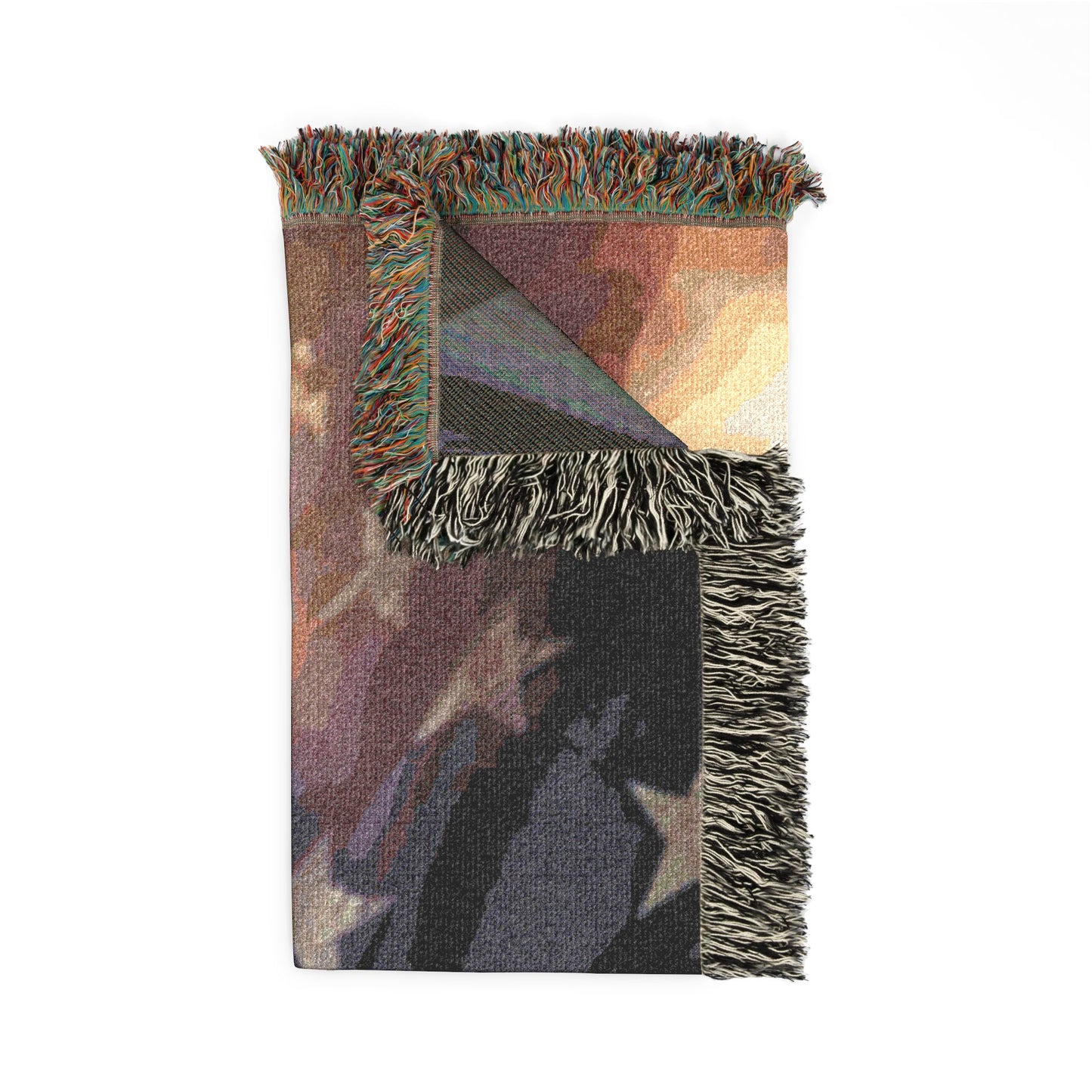 Patriotic Eagle Woven Blanket — American Flag Throw