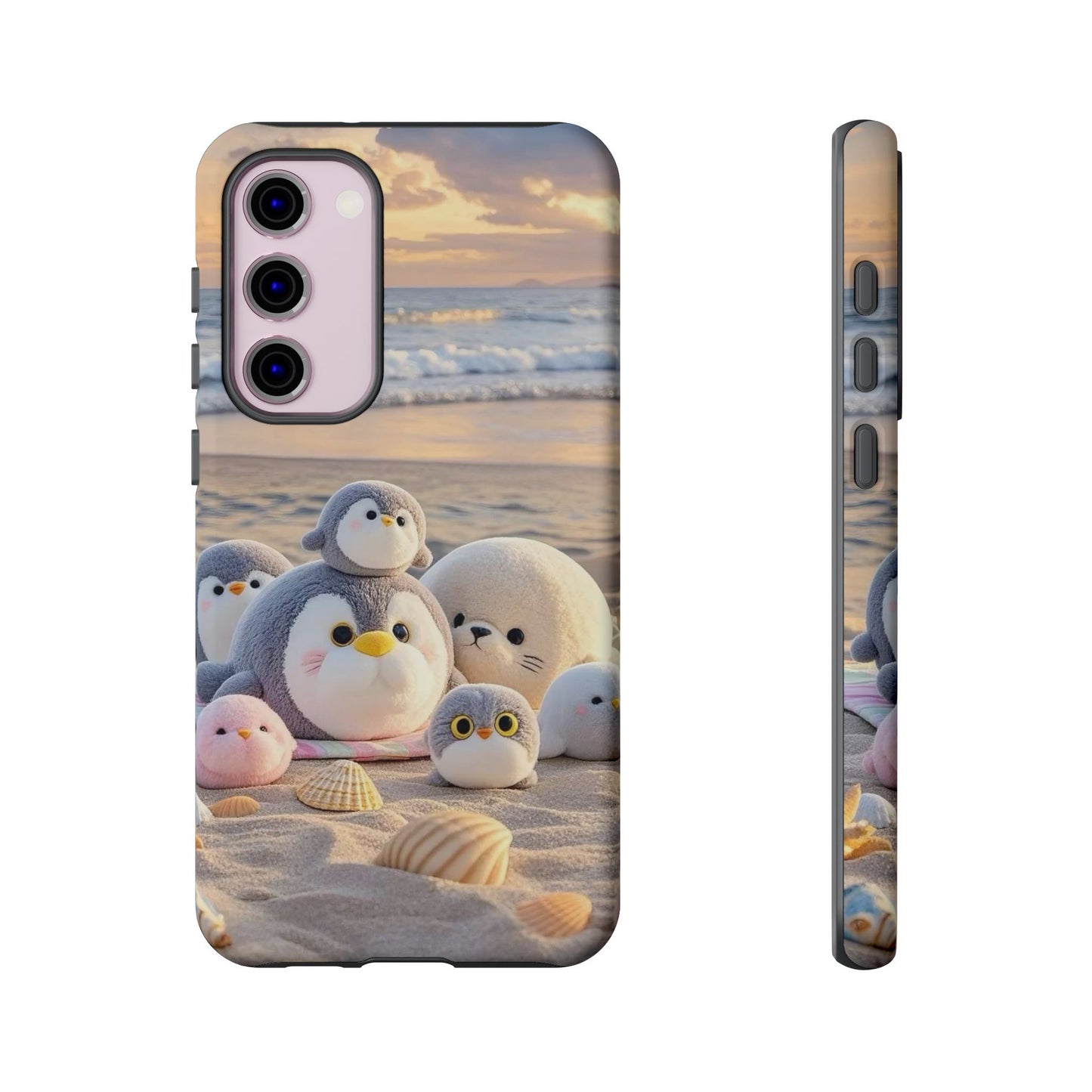 Cute Beach Penguin Phone Case "Kawaii Seaside Animal"