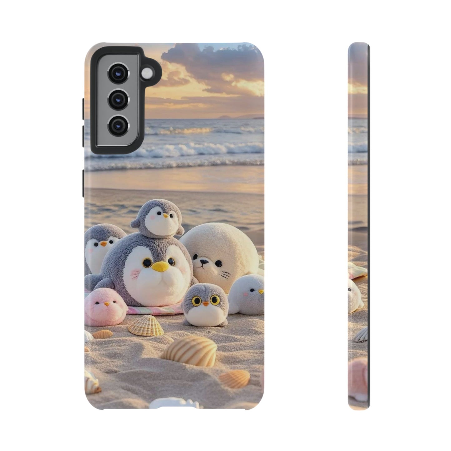 Cute Beach Penguin Phone Case "Kawaii Seaside Animal"