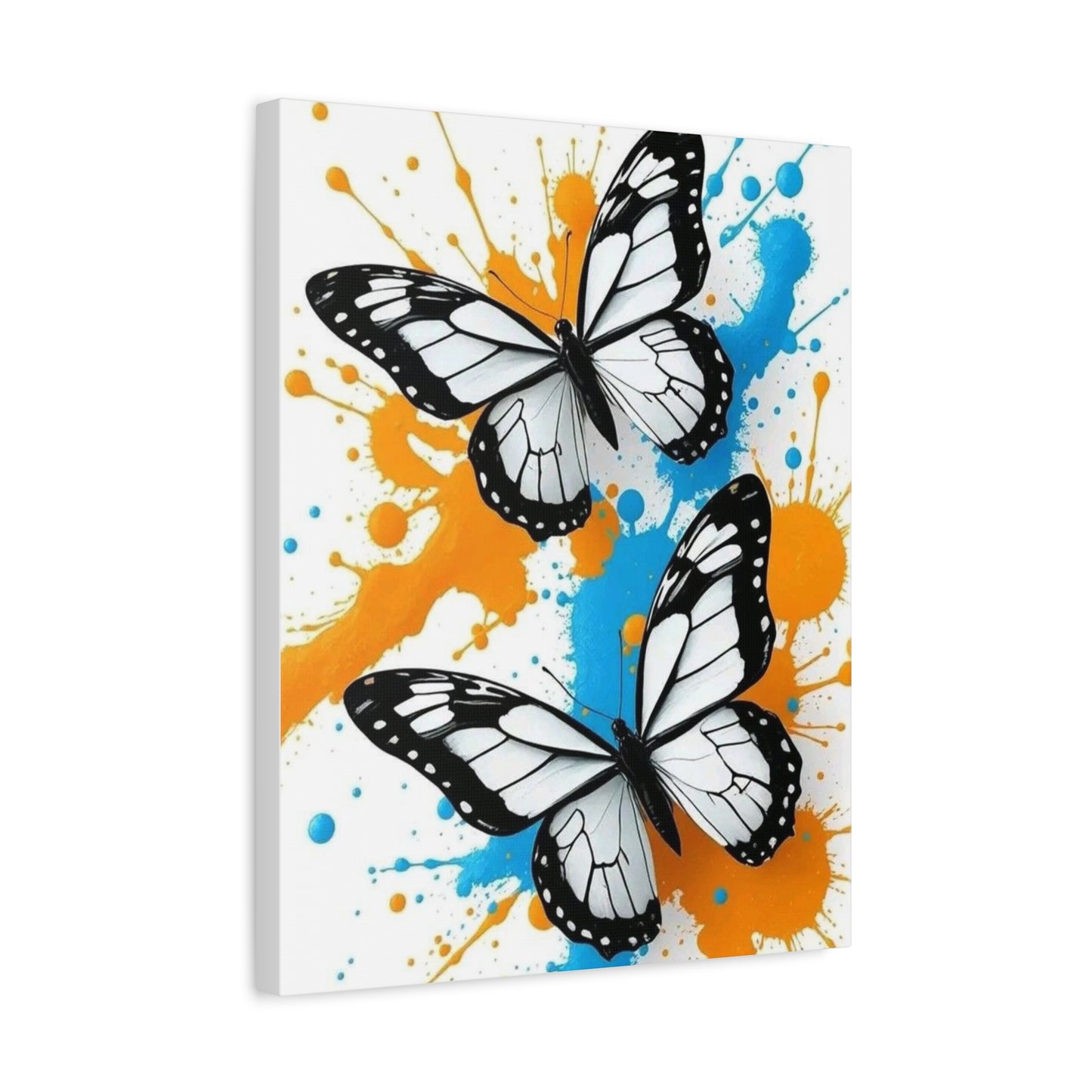 Butterfly Splash Canvas Wall Art — Matte Stretched Canvas