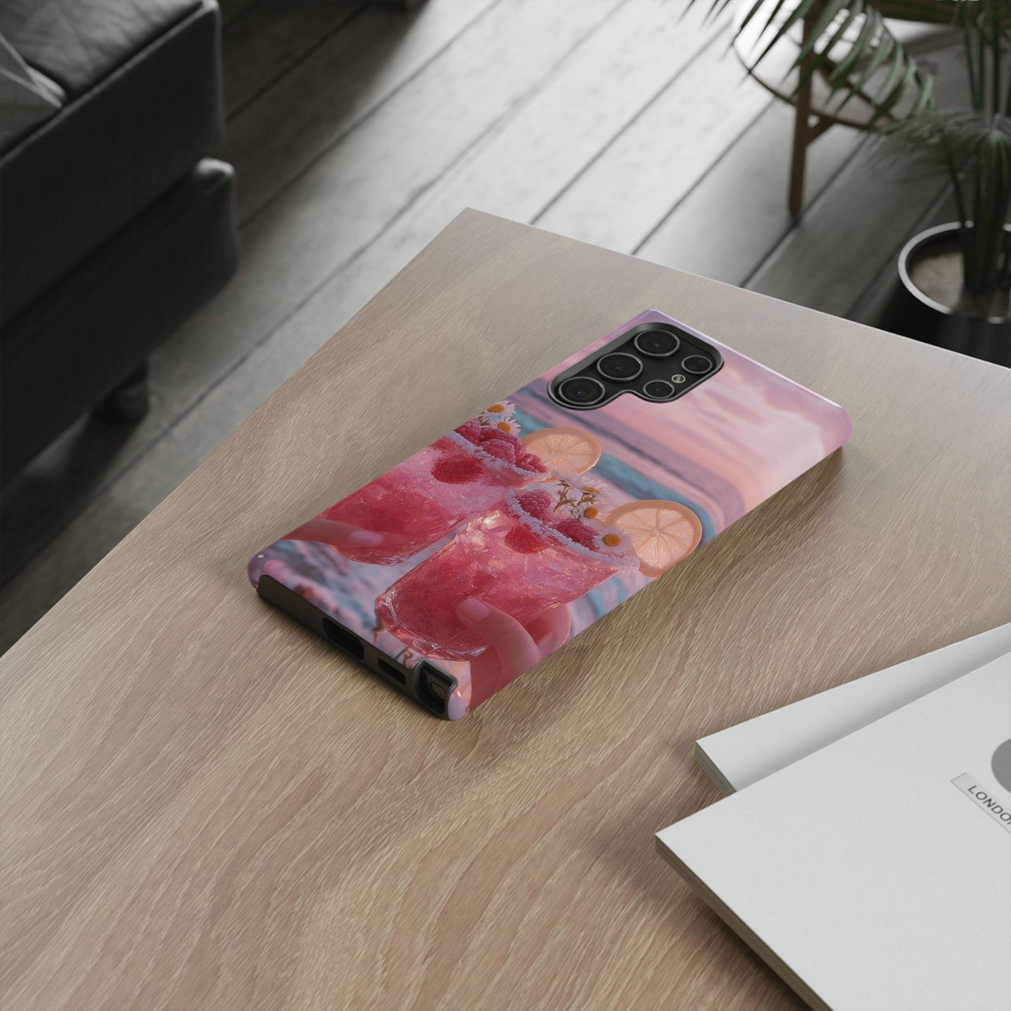 Tough Case - Pink Beach Cocktail Phone Case