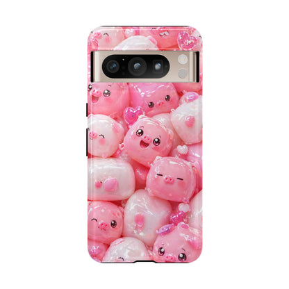 Cute Kawaii Pink Marshmallow Phone Case