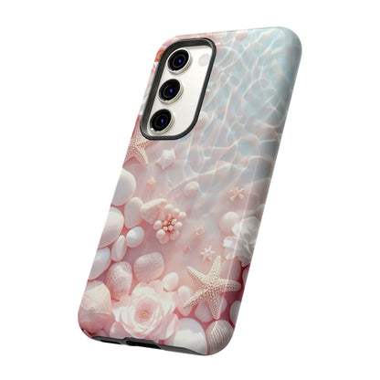 Tough Case - Pink Seashell Beach Phone Case