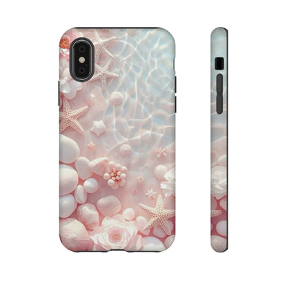 Phone Case — Pink Seashell Starfish Beach Waterproof Design