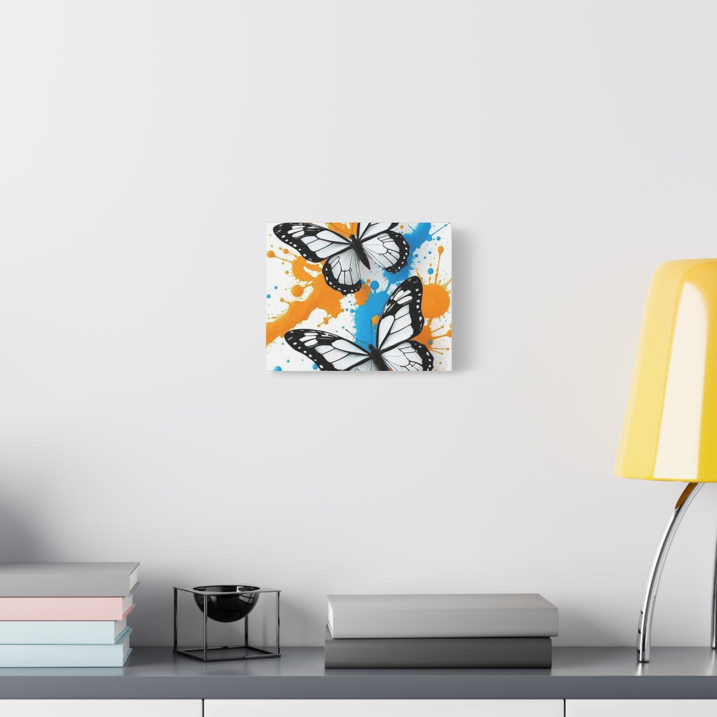 Butterfly Splash Canvas Wall Art — Matte Stretched Canvas