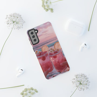 Tough Case - Pink Beach Cocktail Phone Case