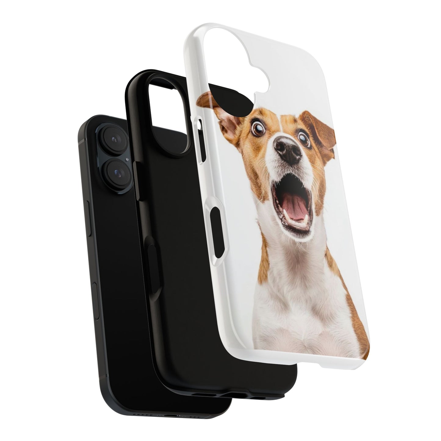 Shocked Dog Phone Case — Cute Pup Protective Tough Case