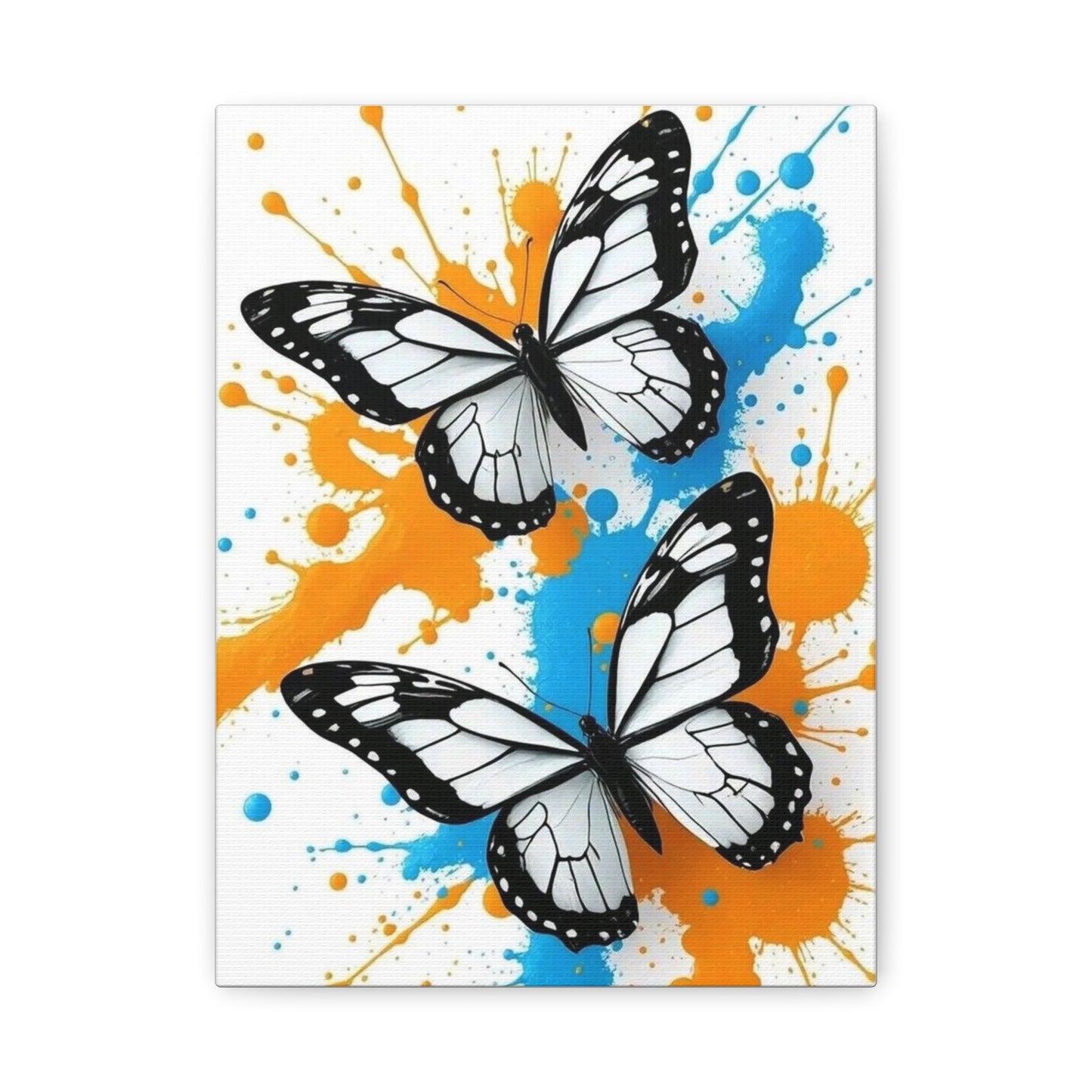 Butterfly Splash Canvas Wall Art — Matte Stretched Canvas