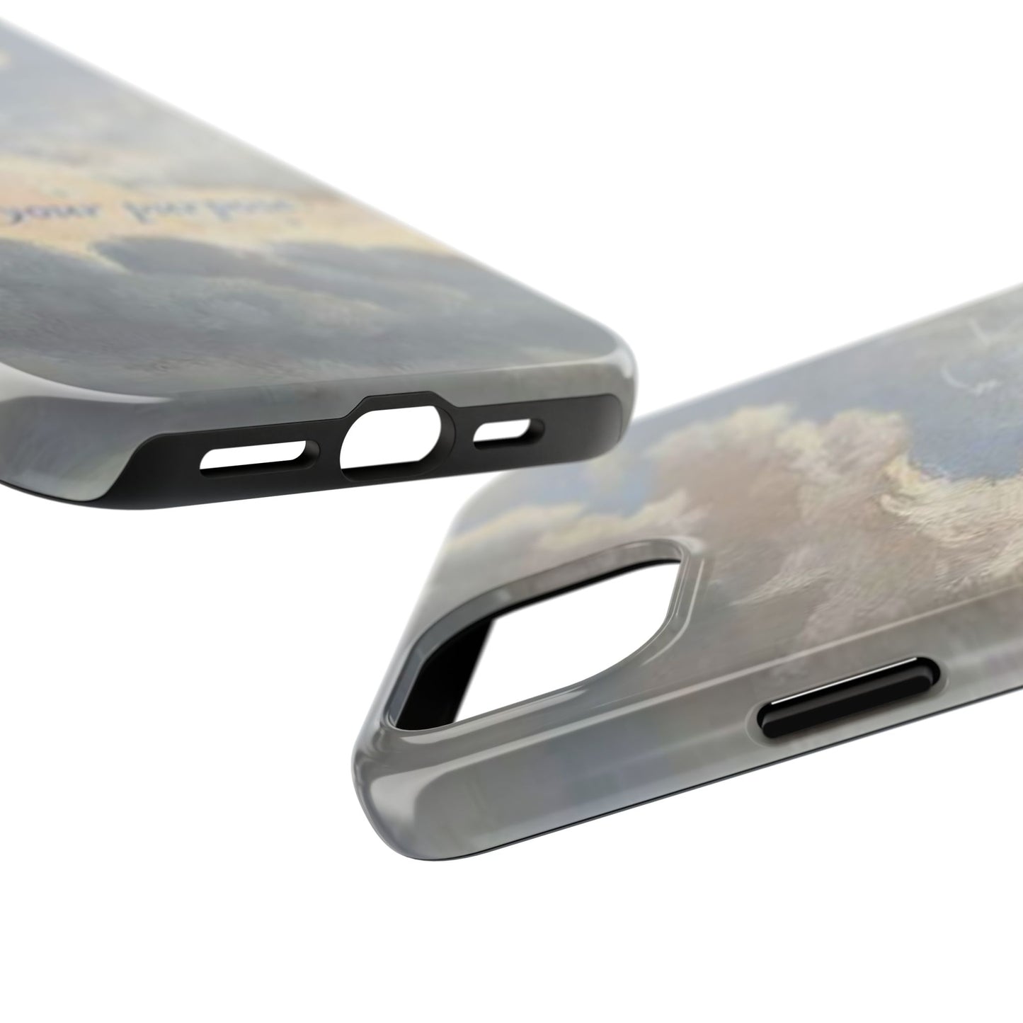 Cloudy Sky 'Live Your Purpose' Tough Phone Case — Motivational Protective Phone Cover