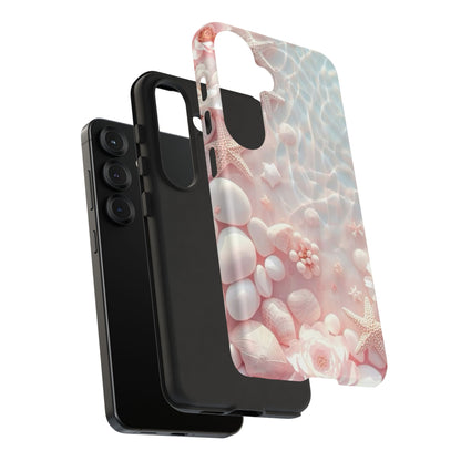 Phone Case — Pink Seashell Starfish Beach Waterproof Design
