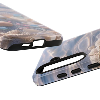 Tough Cases — Pastel Seashell Phone Case (Beach Shells, Pearls & Starfish)