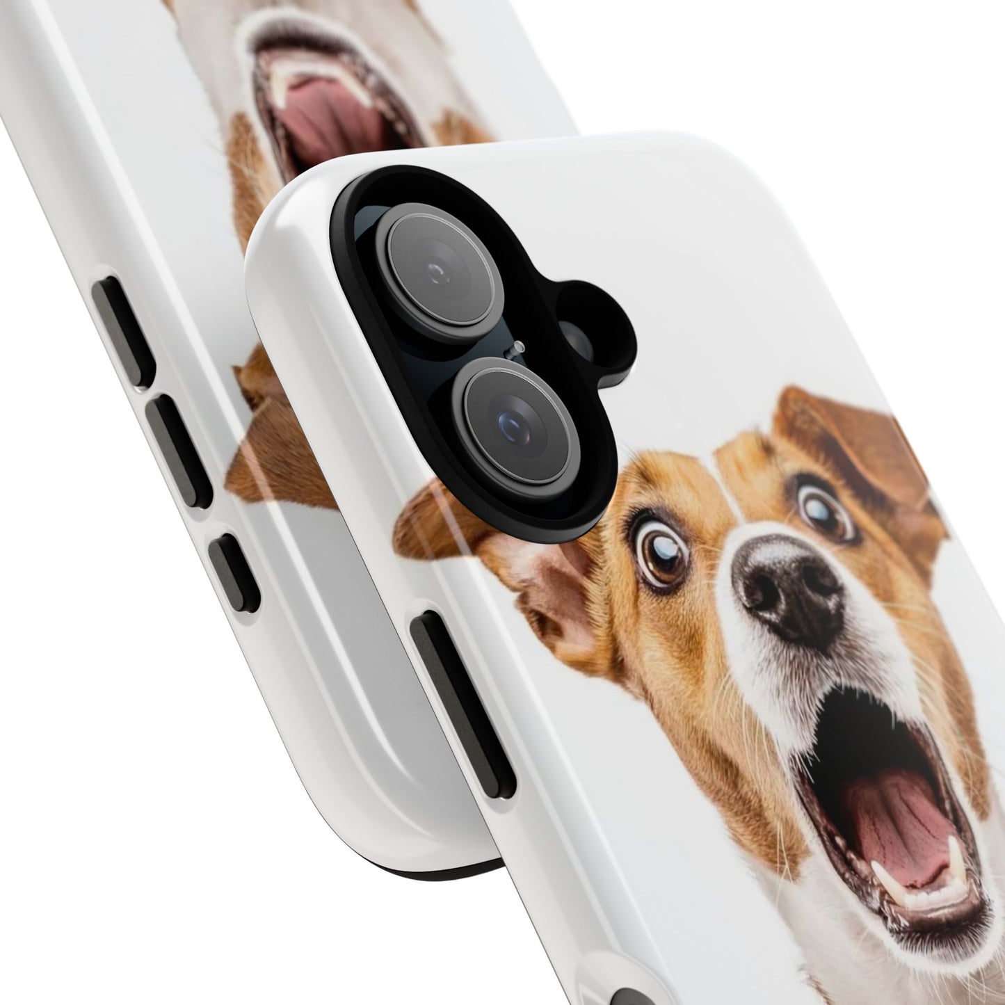 Shocked Dog Phone Case — Cute Pup Protective Tough Case