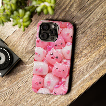 Cute Kawaii Pink Marshmallow Phone Case