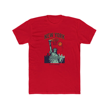 New York Hoops T-Shirt — Statue of Liberty Basketball City Pride Tee