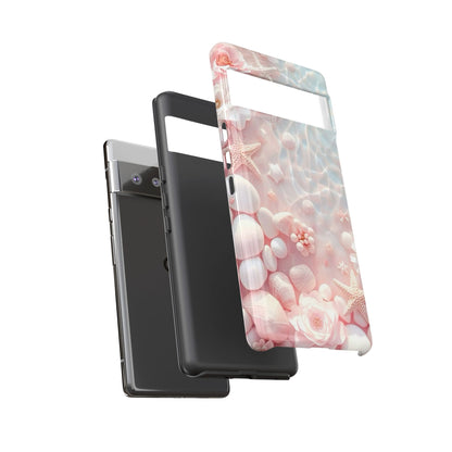 Phone Case — Pink Seashell Starfish Beach Waterproof Design