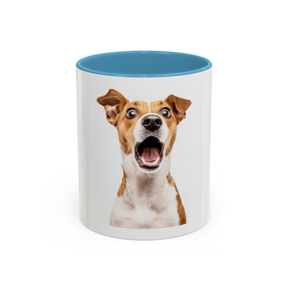 Surprised Dog Accent Coffee Mug – Funny Jack Russell Face 11/15oz