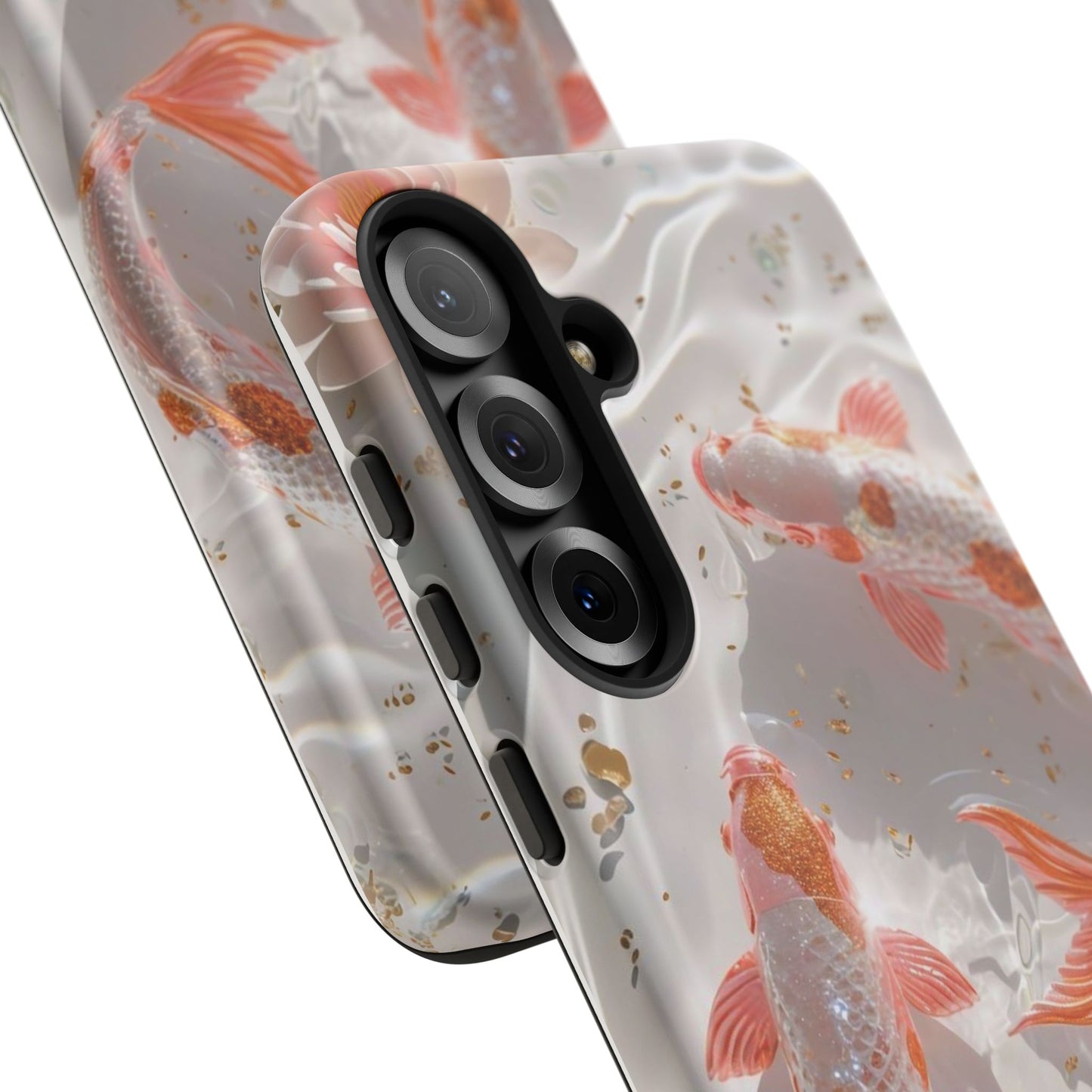 Koi Fish Phone Case "Serene Gold Fleck Watercolor"