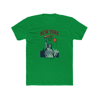 New York Hoops T-Shirt — Statue of Liberty Basketball City Pride Tee