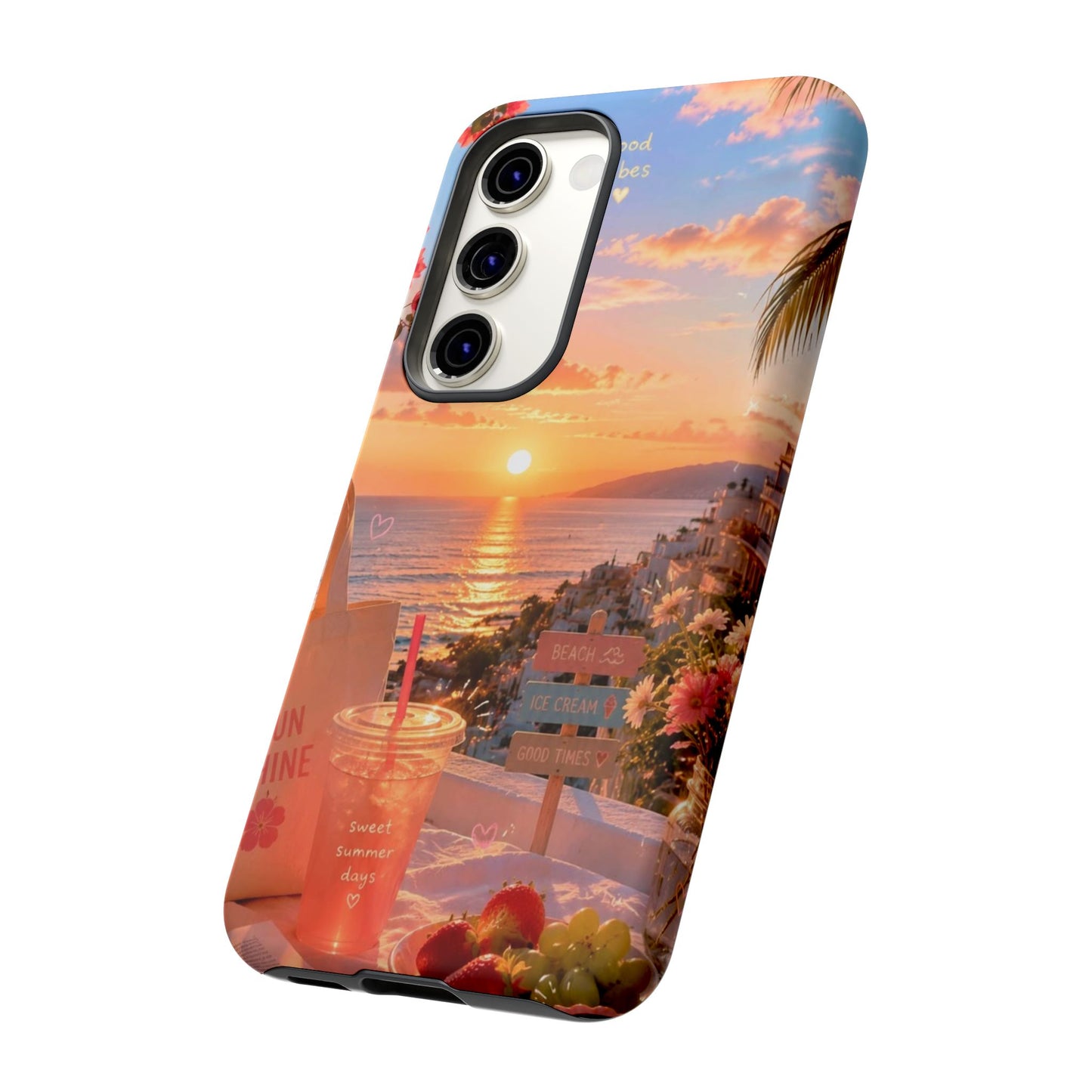 Sunset Beach Phone Case 'Good Vibes'
