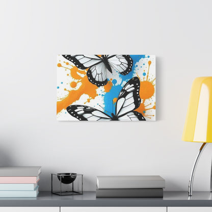 Butterfly Splash Canvas Wall Art — Matte Stretched Canvas