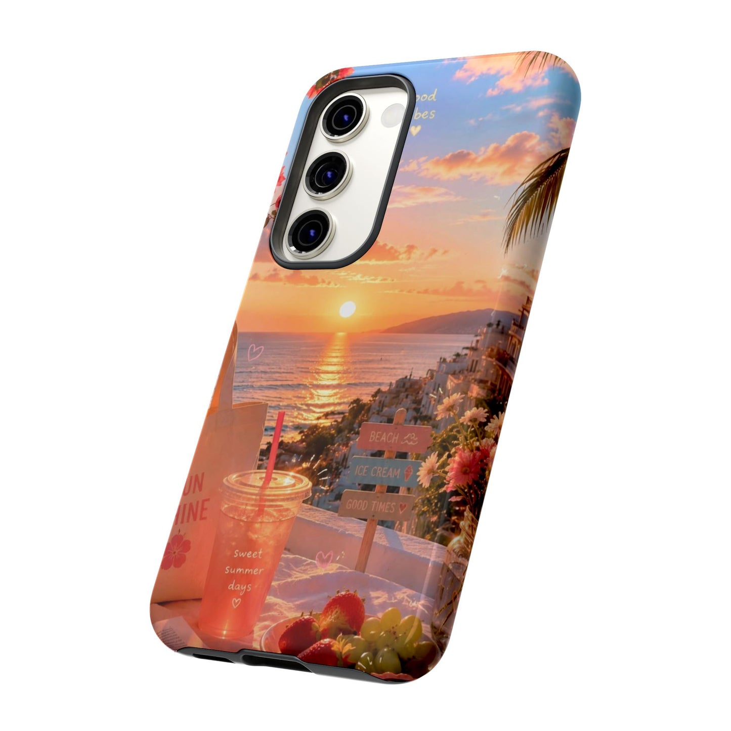Sunset Beach Phone Case 'Good Vibes'
