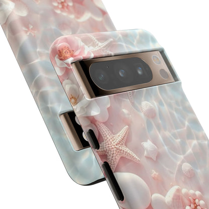 Phone Case — Pink Seashell Starfish Beach Waterproof Design