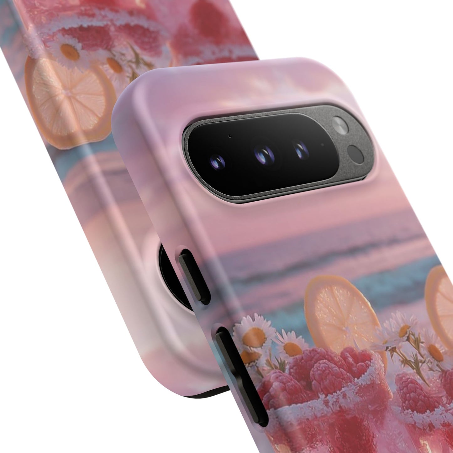 Pink Sunset Cocktail Phone Case — Beach Drink Protective Cover