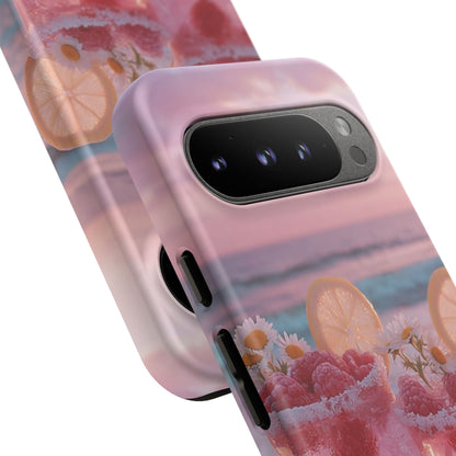 Pink Sunset Cocktail Phone Case — Beach Drink Protective Cover
