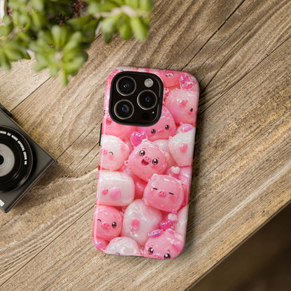 Cute Kawaii Pink Marshmallow Phone Case