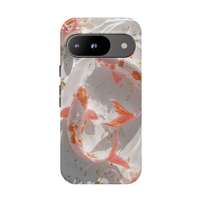 Koi Fish Phone Case "Serene Gold Fleck Watercolor"