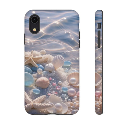 Seashell Pearl Phone Case — Pastel Beach Protective Tough Case