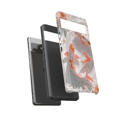 Koi Fish Phone Case "Serene Gold Fleck Watercolor"